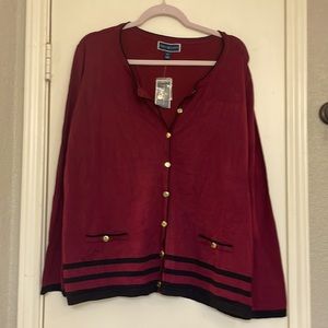 XL maroon Cardigan
